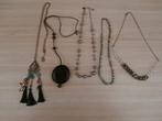 lot van 5 halskettingen-fantasie, Ophalen of Verzenden, Zo goed als nieuw, Overige kleuren, Overige materialen