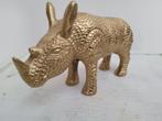 mooi grote zware messing  neushoorn beeld, Verzamelen, Beelden en Beeldjes, Ophalen of Verzenden, Zo goed als nieuw, Mens