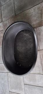 Hondenmand hard plastic 90x62x27 cm - Zwart/Antraciet, Huis en Inrichting, Woonaccessoires | Dienbladen, Ophalen of Verzenden