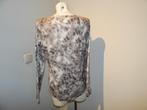 Marccain bonte print shirt husky wolf print mt N6/44, Kleding | Dames, Overige kleuren, Verzenden, Maat 42/44 (L), Lange mouw