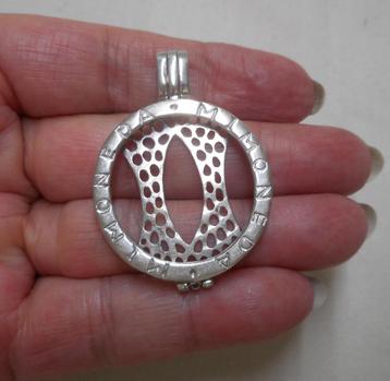 Zilveren Mi Moneda (Medium) hanger voor munt nr.1080 beschikbaar voor biedingen