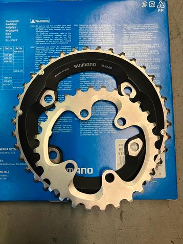 Shimano kettingbladen 2 x 11 speed XT/SLX 34, 38/28 beschikbaar voor biedingen