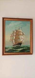 Schilderij: Zeilschip op de oceaan, Ophalen of Verzenden
