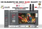 KB ELEMENTS 55 INCH QLED SMART TV, QLED, 50 Hz, Nieuw, 100 cm of meer