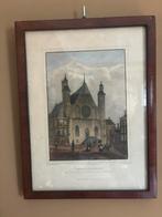 Tekening / druk Binnenhof Den Haag, Antiek en Kunst, Ophalen of Verzenden