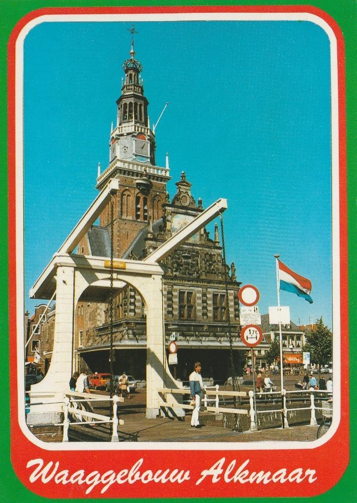 ALKMAAR Waaggebouw, Verzamelen, Ansichtkaarten | Nederland, Ongelopen, Noord-Holland, 1980 tot heden, Verzenden