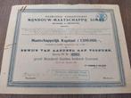 Aandeel "Mijnbouw-Maatschappij Simau", Ophalen, Voor 1920, Aandeel