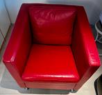 Lederland lederen fauteuil rood, Huis en Inrichting, Ophalen, Gebruikt, Design, 50 tot 75 cm