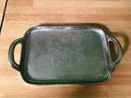 Dienblad verzilverd 25x14 cm, Huis en Inrichting, Woonaccessoires | Dienbladen, Ophalen, Gebruikt, Rechthoekig, Kunststof