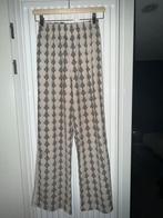 Shoeby travelstof flared broek - maat XS, Beige, Ophalen of Verzenden, Zo goed als nieuw, Maat 34 (XS) of kleiner