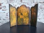 Brocante religieus frans drieluik/ allegonda, Ophalen of Verzenden, Zo goed als nieuw