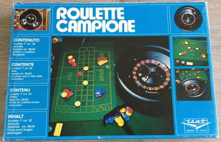 Roulette Campione, Hobby en Vrije tijd, Gezelschapsspellen | Overige, Gebruikt, Een of twee spelers, Drie of vier spelers, Vijf spelers of meer