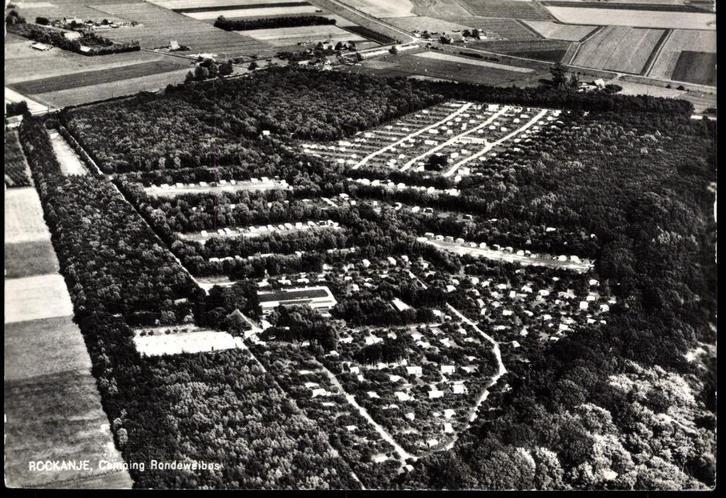 Rockanje (Z.H.), Panorama Camping Rondeweibos GRF 1966, Verzamelen, Ansichtkaarten | Nederland, Gelopen, Zuid-Holland, 1960 tot 1980