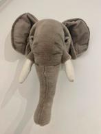 Pluchen olifantenkop voor kinderkamer, Ophalen of Verzenden, Zo goed als nieuw, Wanddecoratie