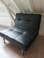 Zwarte Kunstleren Stoel - Opknapper, Ophalen, Gebruikt, 90 cm, Zwart