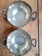 Verzilverde schaaltjes met handvatten, Ophalen of Verzenden, Zilver