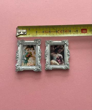 Mini Schilderijtjes Poppenhuis - Set van 2 beschikbaar voor biedingen