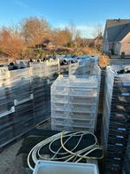 Zwart/wit stapelbare kratten, Ophalen, Gebruikt, Kunststof, Overige typen