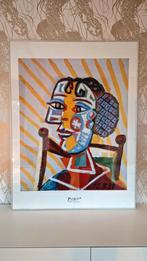 Picasso - Femme a la resille - Ingelijste poster, Antiek en Kunst, Kunst | Litho's en Zeefdrukken, Ophalen