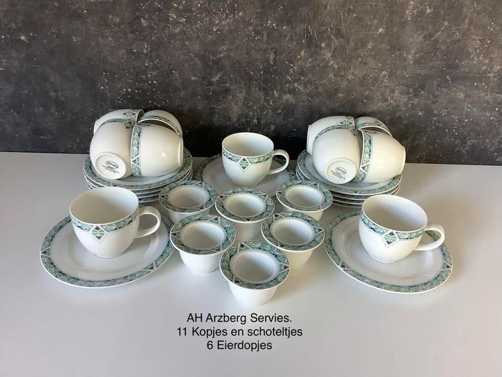 Albert Heijn Arzberg Servies onderdelen zie omschrijving., Huis en Inrichting, Keuken | Servies, Zo goed als nieuw, Kop(pen) en/of Schotel(s)