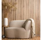 Woood stone rechts nieuw stoel fauteuil love seat, Huis en Inrichting, Fauteuils, Ophalen, Nieuw, 75 tot 100 cm