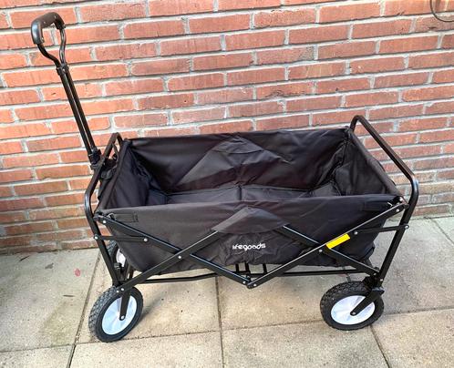 Bolderkar draaibare rubberen wielen opvouwbaar 94Liter 70Kg, Caravans en Kamperen, Bolderkarren, Nieuw, Opvouwbaar, Ophalen