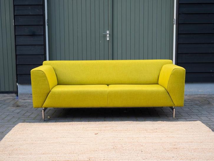 Rolf Benz Linea | 2,5 zits Design bank | Lime, Huis en Inrichting, Banken | Bankstellen, Gebruikt, Rechte bank, Driepersoons, 150 tot 200 cm