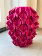 3D Geprinte vaas roze framboos, Huis en Inrichting, Kunststof, Overige kleuren, Nieuw, Ophalen of Verzenden