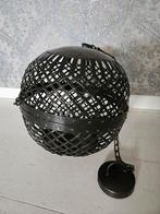 Metalen Bal Windlicht - Sfeervolle Decoratie, Huis en Inrichting, Lampen | Hanglampen, Ophalen, Zo goed als nieuw, Metaal, Modern