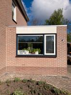 Hardhouten kozijn met dubbel glas 235x130cm, Doe-het-zelf en Verbouw, Kozijnen en Schuifpuien, Gebruikt, Ophalen of Verzenden