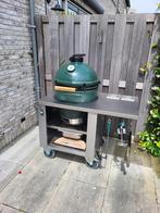 Big green egg demo meubel rvs gebruikt in showroom en hotels, Houtskool, Verzenden, Big green egg, Zo goed als nieuw