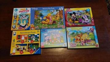 6 Kinder Puzzels kinderpuzzels 12-35 stukjes, Nijntje Peppa beschikbaar voor biedingen