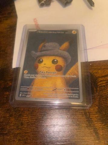Pikachu van gogh pokemon kaart grey felt hat beschikbaar voor biedingen