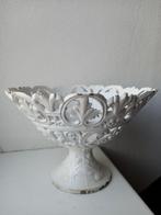 Metalen schaal op voet, Antiek en Kunst, Curiosa en Brocante, Ophalen of Verzenden