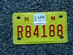 Motor licenseplate / motorkentekenplaat New Mexico USA, Verzenden, Gebruikt, Auto's