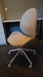 Nette in hoogte verstelbare bureaustoel, Ophalen, Gebruikt, Beige, Bureaustoel