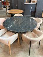 Complete eetkamer eettafelset 5 persoons 130 cm diameter, Ophalen of Verzenden