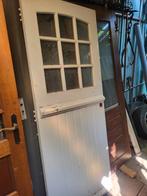 hard houten voordeur, Doe-het-zelf en Verbouw, Deuren en Horren, Ophalen, Gebruikt, 80 tot 100 cm, Buitendeur