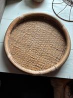 Houten dienblad, Ophalen of Verzenden, Zo goed als nieuw, Rond, Hout