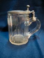 Glas met tinnen deksel, Antiek en Kunst, Ophalen of Verzenden