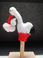 Vingerpopje ooievaar met baby, Kinderen en Baby's, Ophalen of Verzenden, Nieuw