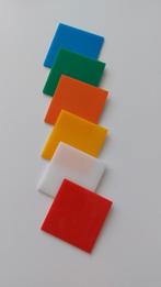 ICI Vintage Onderzetters - 6 Kleuren - Jaren '60, Ophalen of Verzenden, Zo goed als nieuw, Glas of Kopje