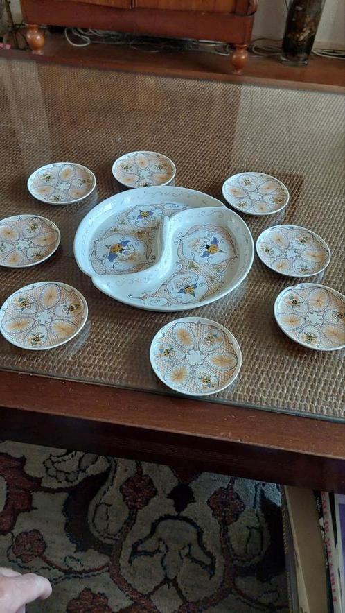 HapjesschaalHeléne Plateel Plateelbakkerij Zuid-HollandGouda, Antiek en Kunst, Antiek | Servies compleet, Ophalen of Verzenden