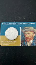 Van Goghvijfje in coincard, Koningin Beatrix, Zilver, Euro's, Ophalen of Verzenden