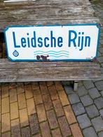 Mooi groot oud emaille bord van leidsche rijn., Antiek en Kunst, Antiek | Emaille, Ophalen