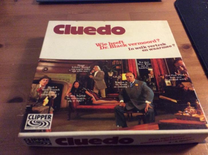 Vintage Cluedo. Bordspel van Clipper, Hobby en Vrije tijd, Gezelschapsspellen | Bordspellen, Gebruikt, Drie of vier spelers, Vijf spelers of meer