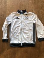 Ajax trainingsjack Adidas - maat 164 - kleur: overwegend wit, Adidas, Gebruikt, Jongen of Meisje, Sport- of Zwemkleding