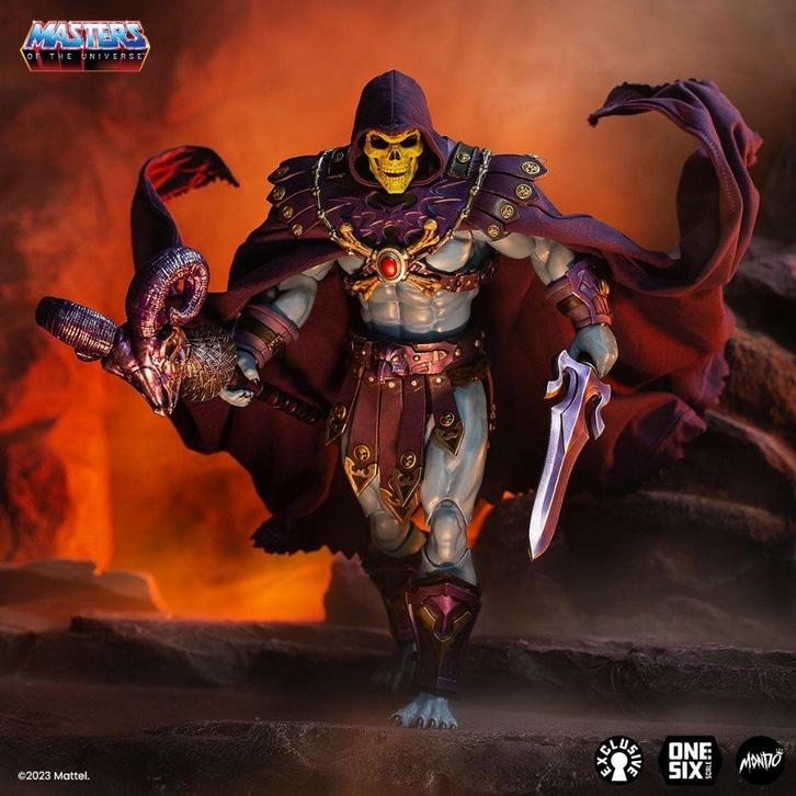Mondo 1/6 Skeletor Deluxe MOTU Masters Of The Universe, Verzamelen, Poppetjes en Figuurtjes, Ophalen of Verzenden