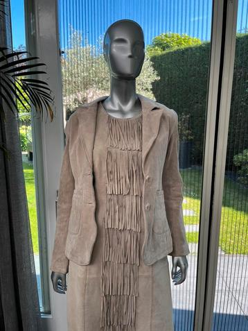 Goosecraft, leren colbert beige, maat XL. beschikbaar voor biedingen