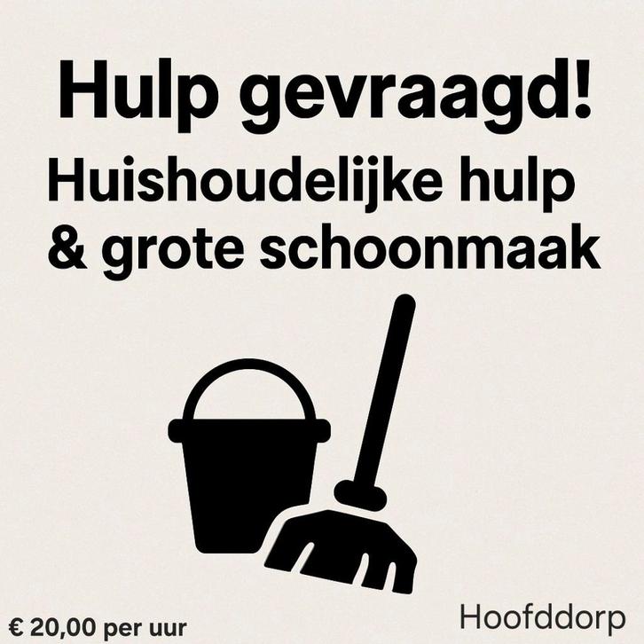 Gezocht: Ervaren Huishoudelijke Hulp & Schoonmaak €20/u., Diensten en Vakmensen, Huishoudelijke hulp, Schoonmaken